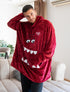 Snuggs Blanket Hoodie Dark Red Monster